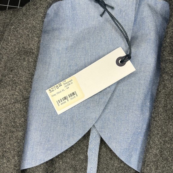 Taylor Stich The Telegraph Jacket in Grey Wool Size 44 Tailored to 42S - Picture 5 of 16
